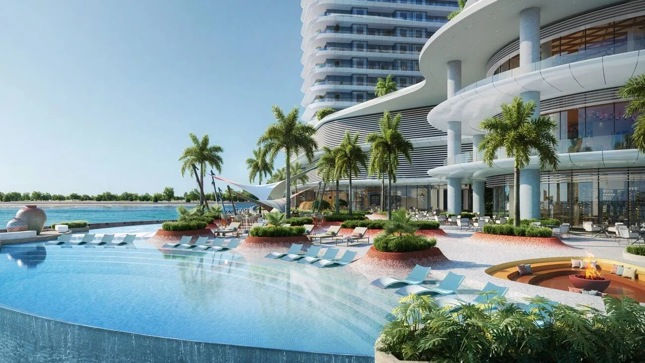 Ground-Level Pool amenity image at Trio Isle
