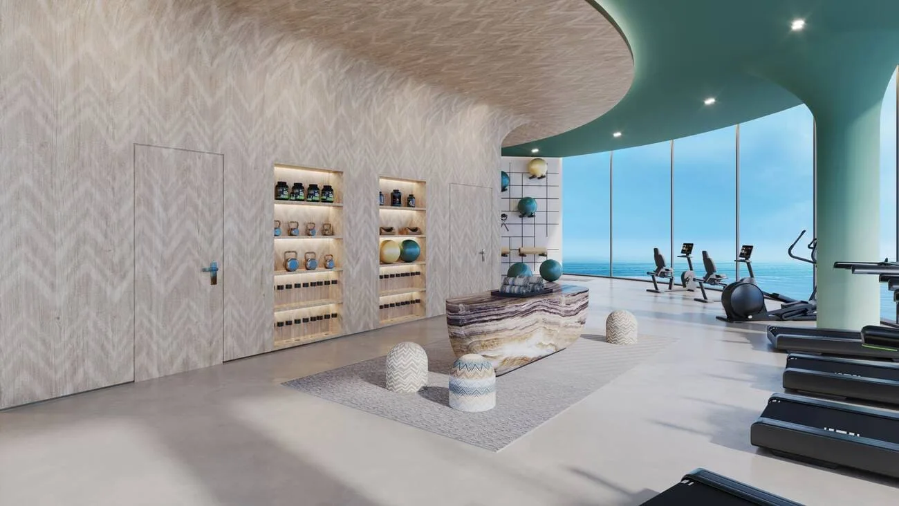 Gym amenity image at Trio Isle