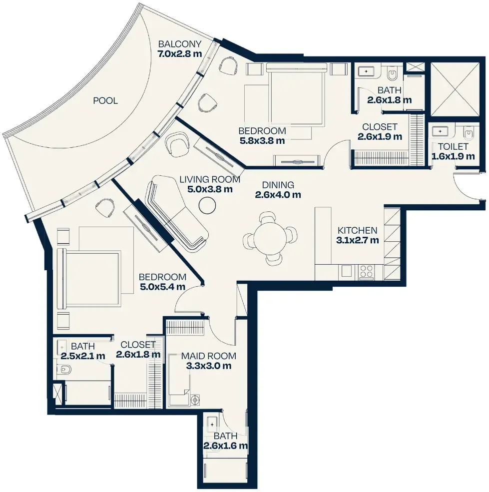 MIRA Developments Trussardi Residences Phase Two floor plan