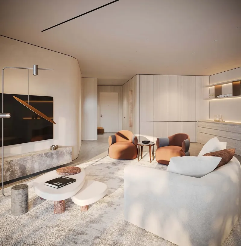 Interior at Trussardi Residences Phase Two in Discovery Gardens Dubai
