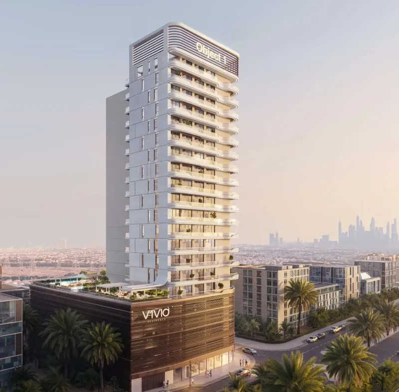 Exterior at V1VID Tower in JVT (Jumeirah Village Triangle) Dubai