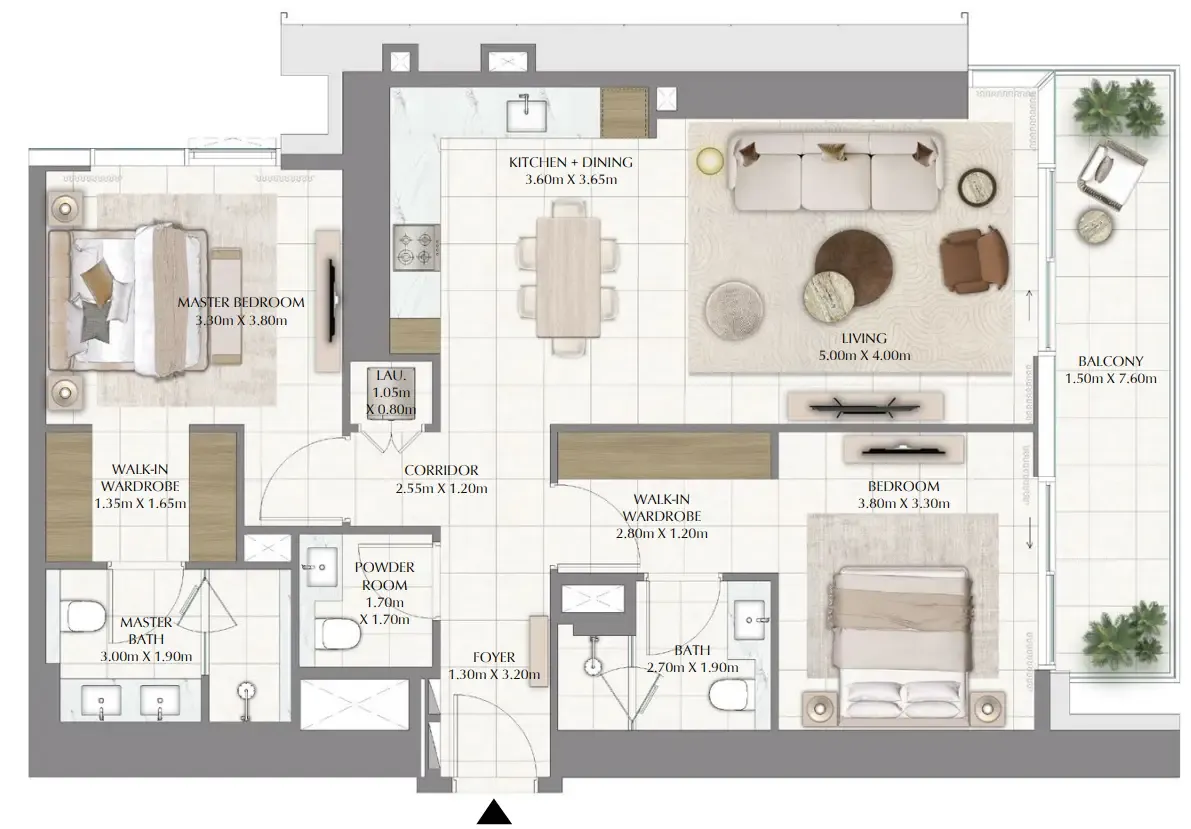 Emaar Valia floor plan