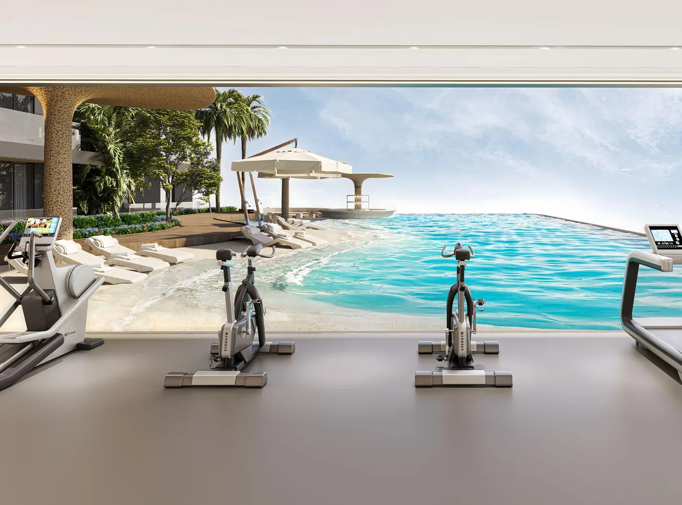 Gym amenity image at Valores Residences