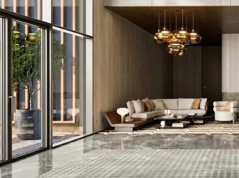 Lobby at Verso in Bukadra Dubai