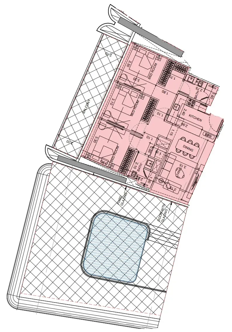 Binghatti Vision Iconic floor plan