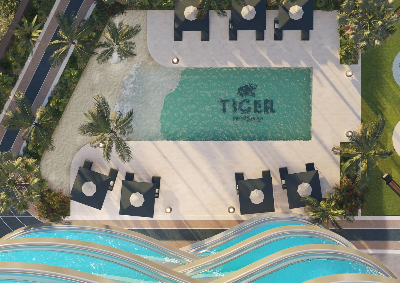 Swimming Pool & Jacuzzi amenity image at Volga Tower