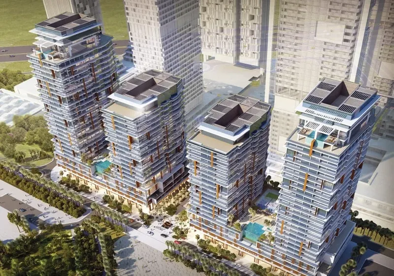 Exterior at Wasl 1 Park Gate Residences in Al Kifaf Dubai