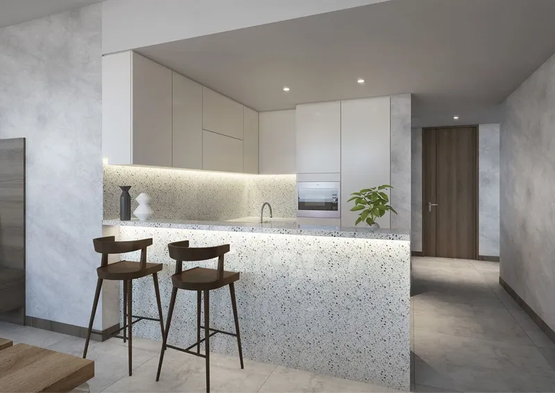 Interior at Wasl1 1 Residences in Al Kifaf Dubai