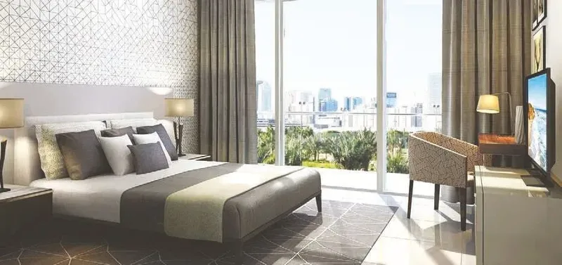 Interior at Wasl1 1 Residences in Al Kifaf Dubai