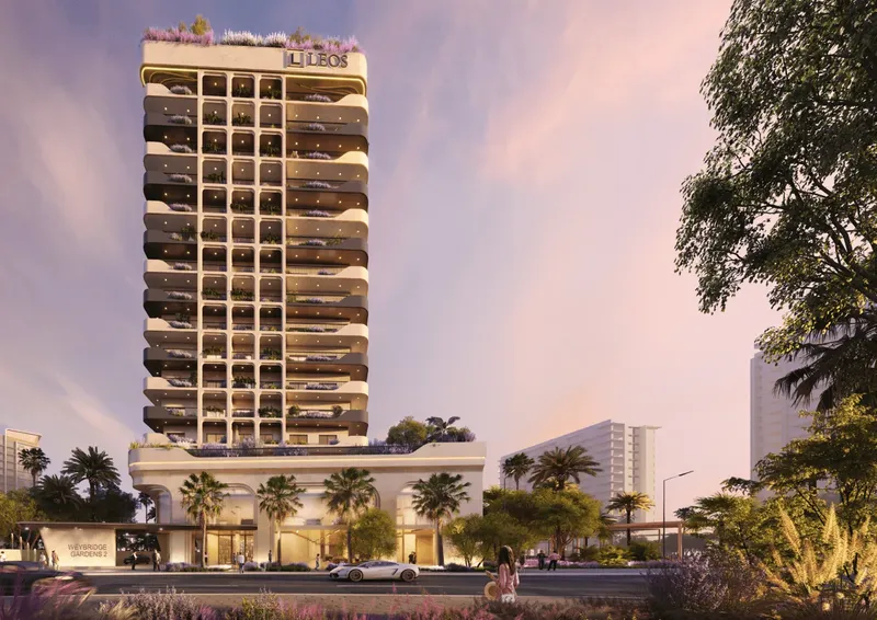 Exterior at Weybridge Gardens 2 in Dubailand Residence Complex Dubai