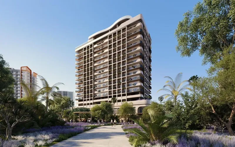 Exterior at Weybridge Gardens 2 in Dubailand Residence Complex Dubai