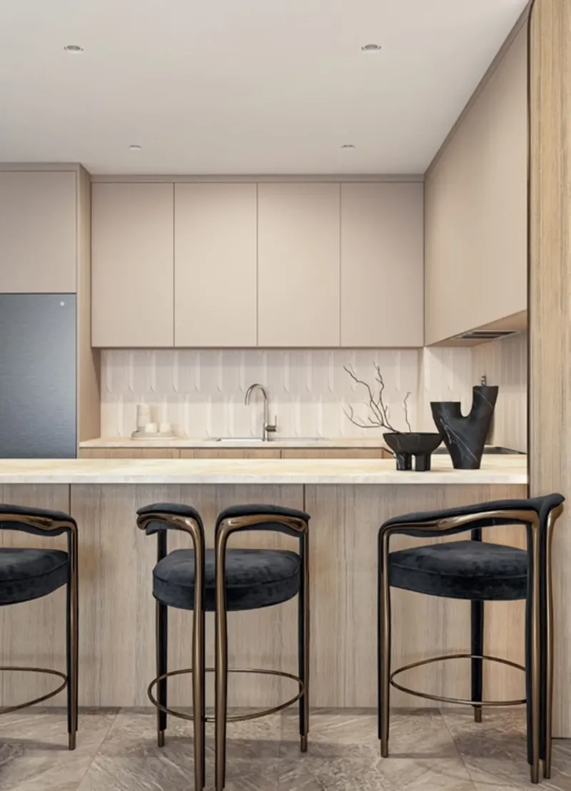 Interior at Weybridge Gardens 4 in Dubailand Residence Complex Dubai