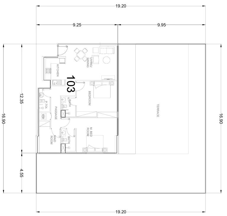 AG Properties Whitecliffs Residences floor plan
