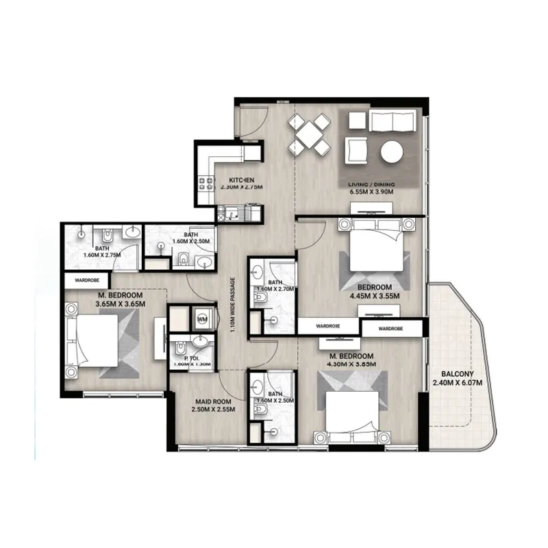 AG Properties Whitecliffs Residences floor plan