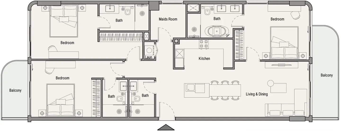 Iman Developers 113 Residences by Iman floor plan