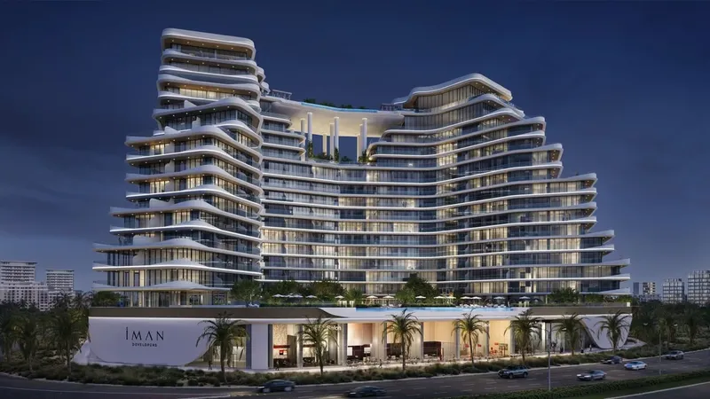 Exterior at 15 Cascade Featured by Versace Ceramics in Dubai Motor City