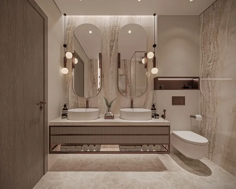 Interior at 15 Cascade Featured by Versace Ceramics in Dubai Motor City