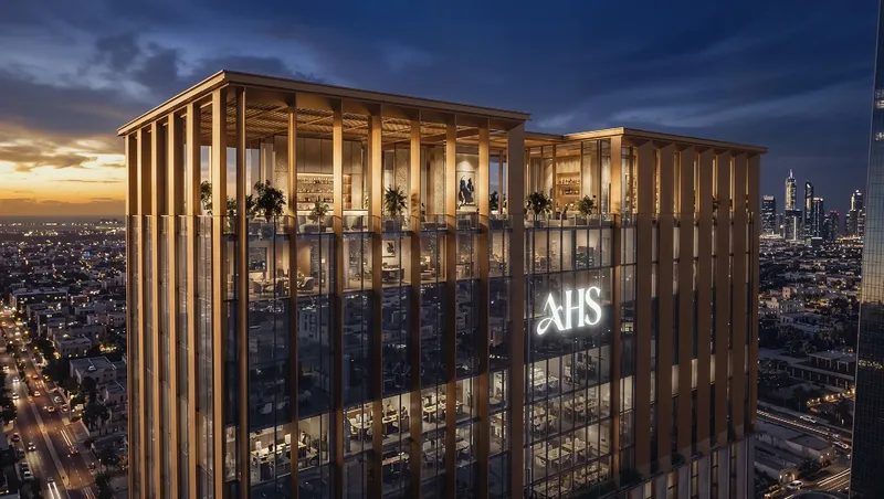 Exterior at AHS Twin Towers in City Walk Dubai