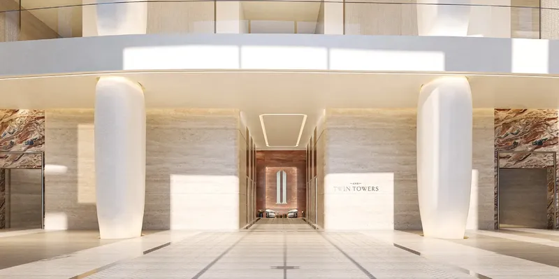 Lobby at AHS Twin Towers in City Walk Dubai