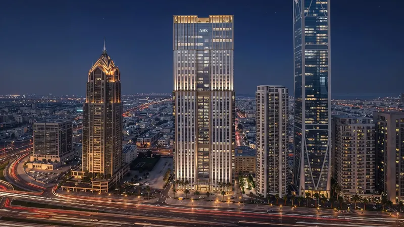 Exterior at AHS Twin Towers in City Walk Dubai