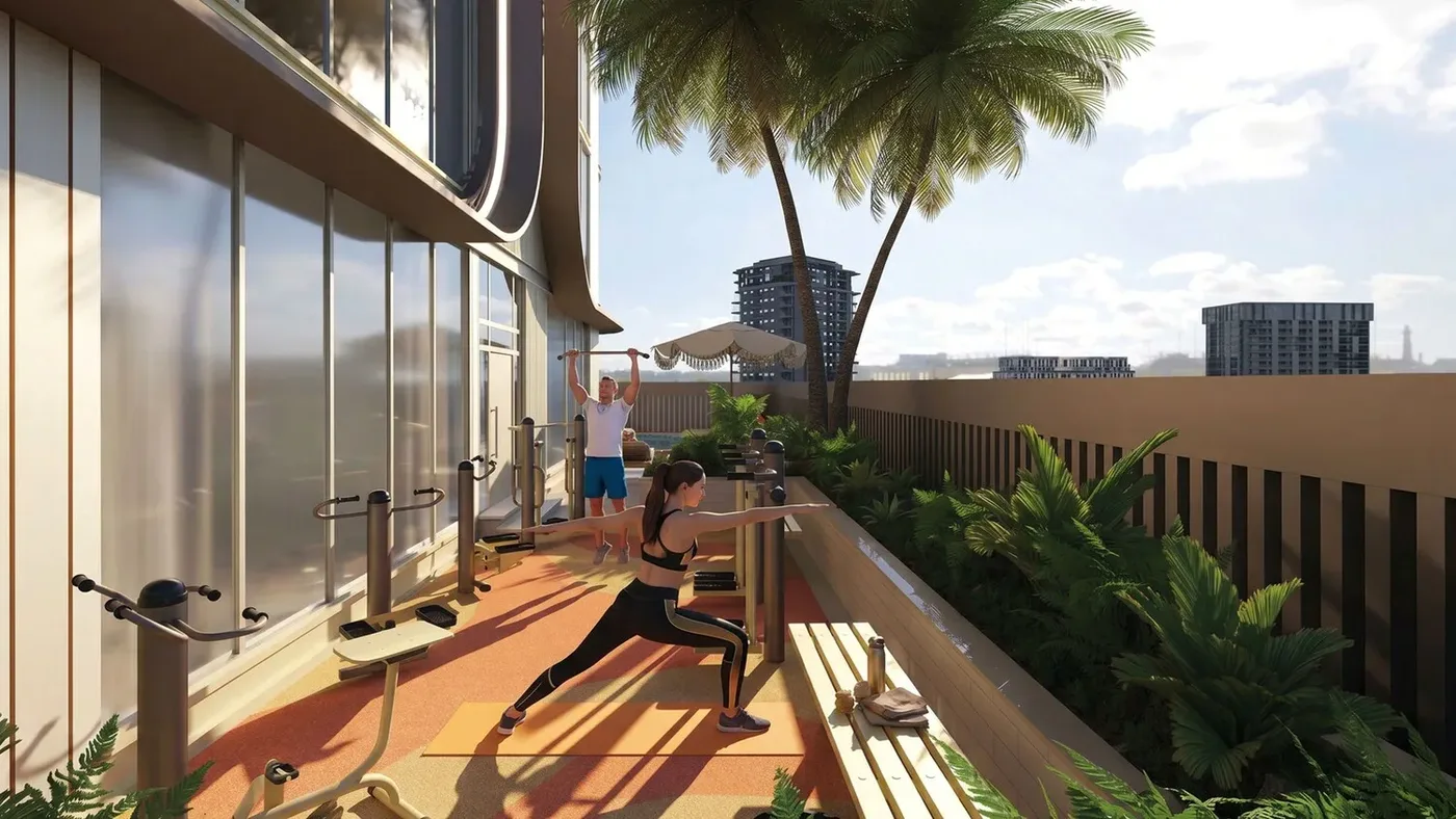Outdoor Gym amenity image at Aila Homes