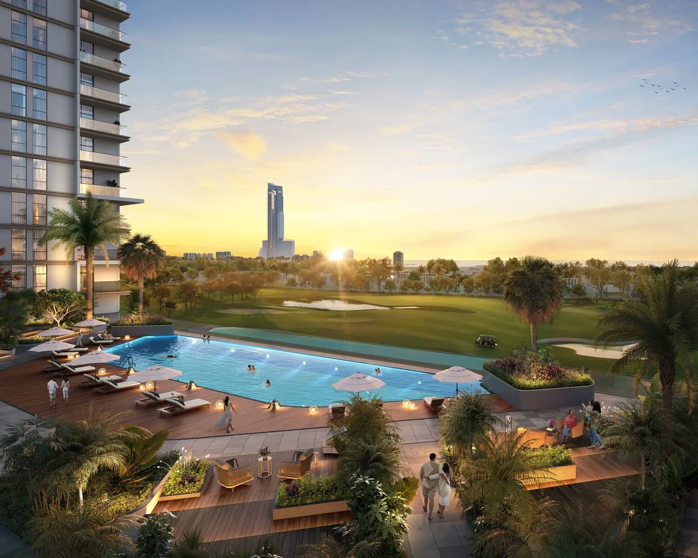 Resort Style Pools amenity image at Al Hamra Greens
