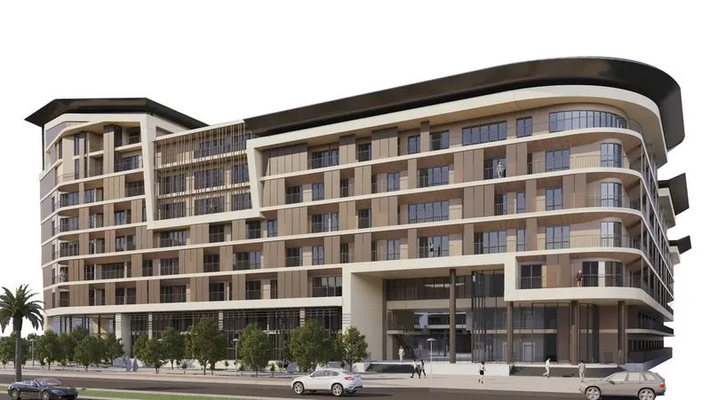 Exterior at Al Mahra Residence in Masdar City Abu Dhabi