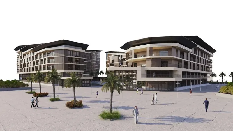 Exterior at Al Mahra Residence in Masdar City Abu Dhabi