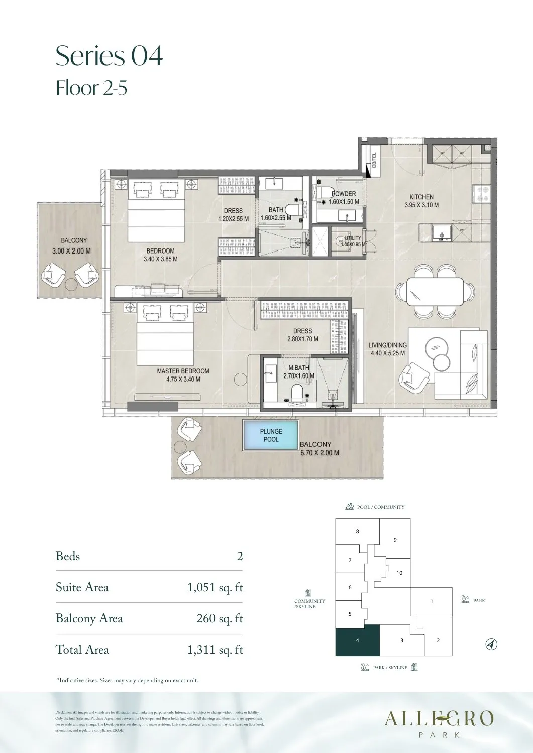 Mill Hill Riviera Development Allegro Park floor plan