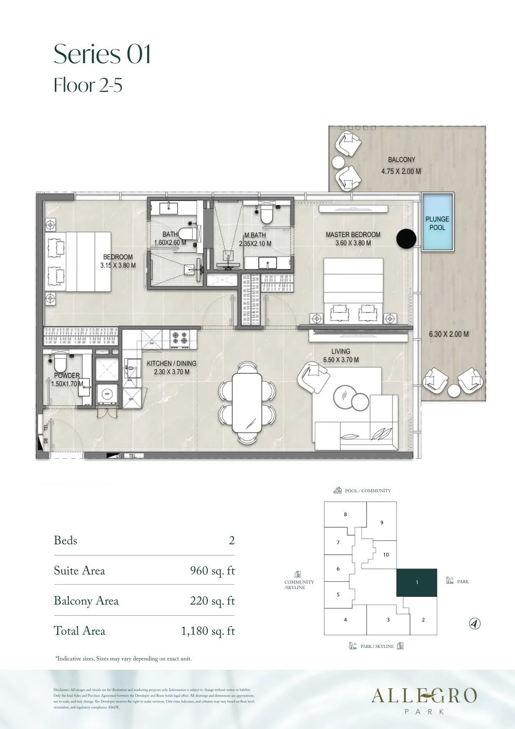 Mill Hill Riviera Development Allegro Park floor plan