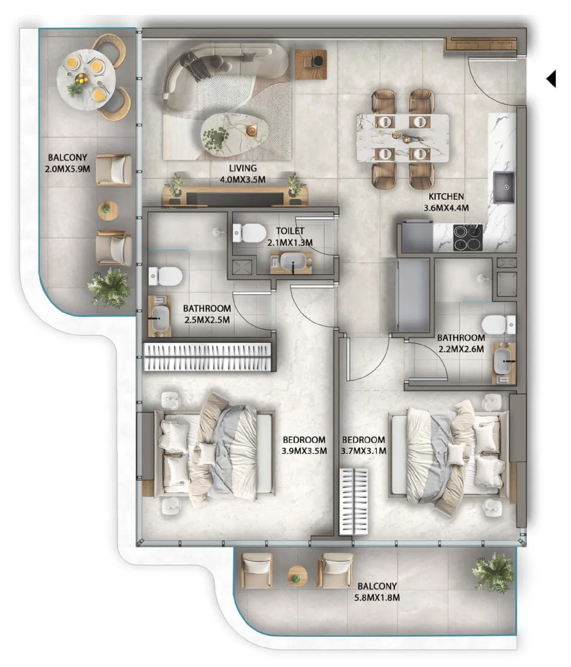 Karma Developers Antalya floor plan