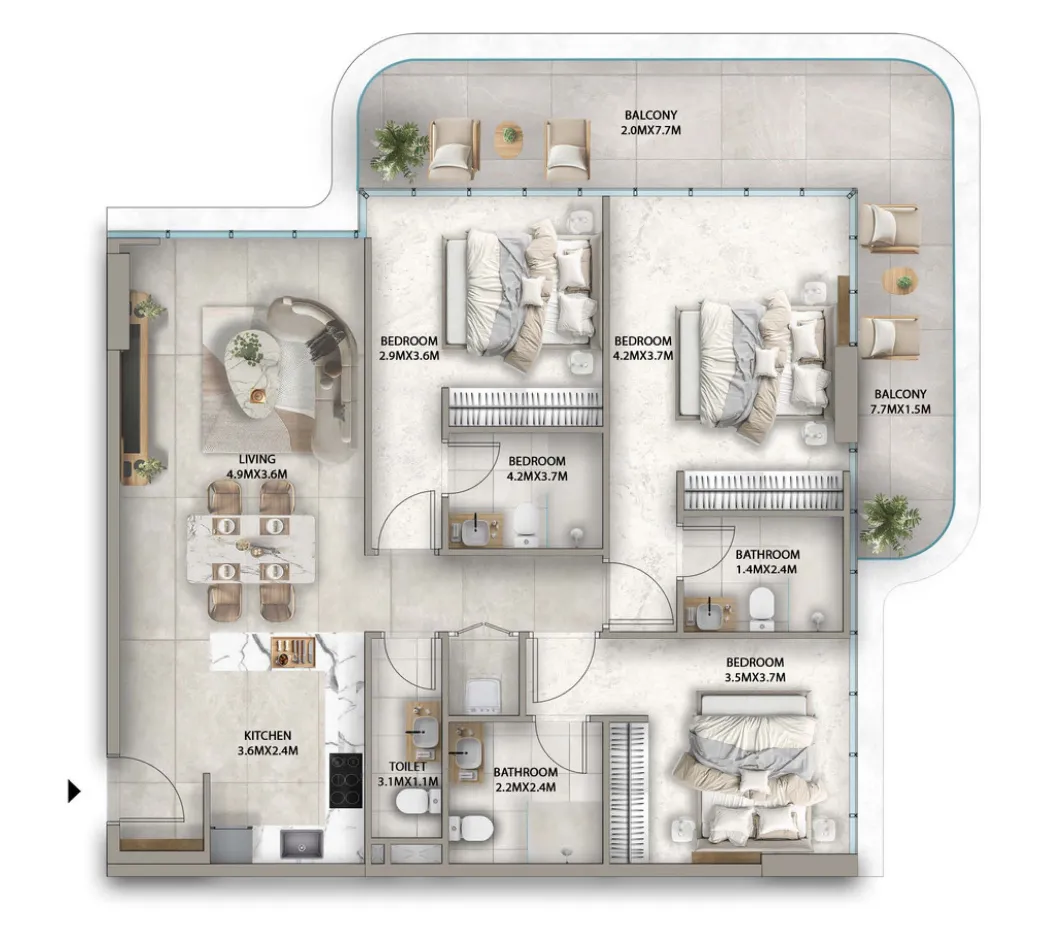 Karma Developers Antalya floor plan