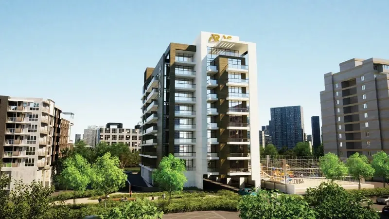 Exterior at Aras Heights in Majan Dubai