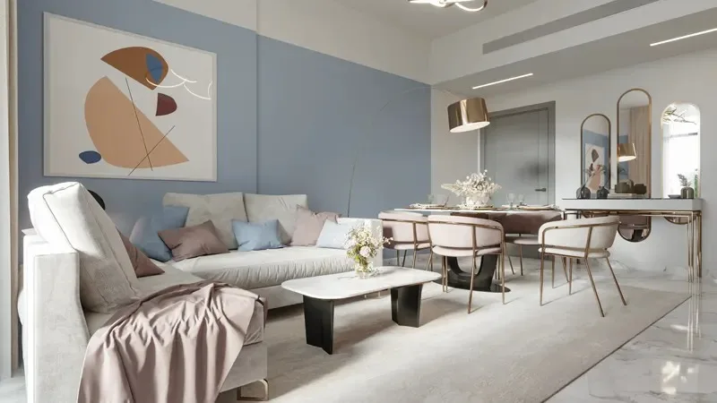 Interior at Aras Heights in Majan Dubai