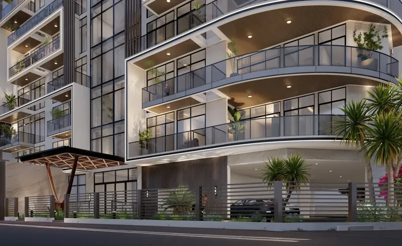 Exterior at Arche Residences in Dubai South Dubai