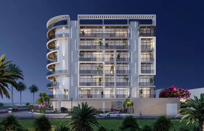 Exterior at Arche Residences in Dubai South Dubai