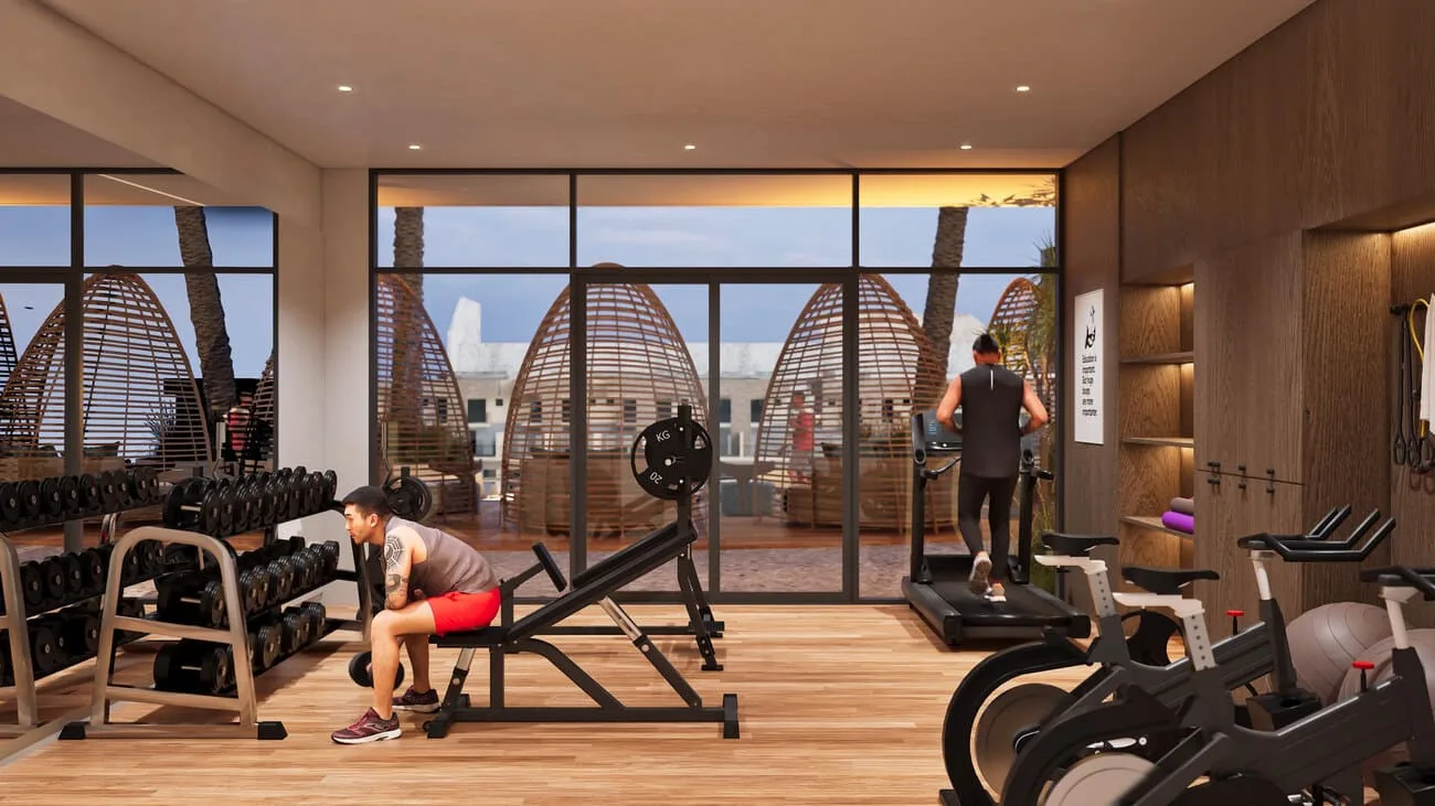Fitness Center With Premium Equipment amenity image at Avana Residences