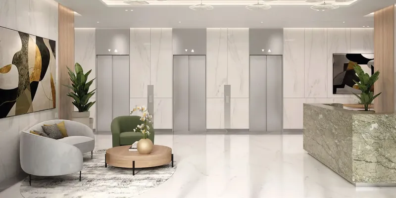 Lobby at Azizi Arian in Jebel Ali Freezone Extension Dubai