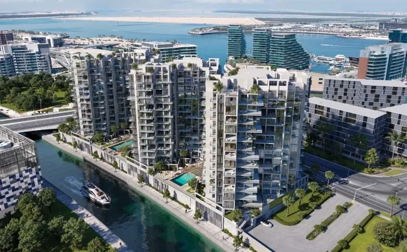 Exterior at Bab Al Qasr Canal View Residence 22 in Al Raha Beach Abu Dhabi