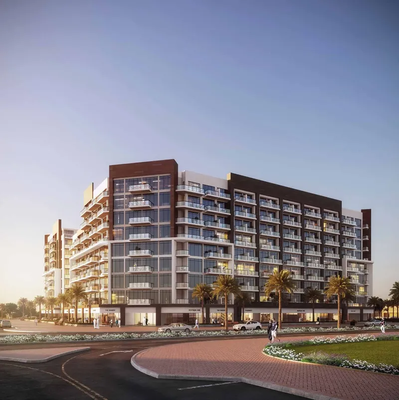 Exterior at Beach Oasis 1 and 2 in Dubai Studio City Dubai