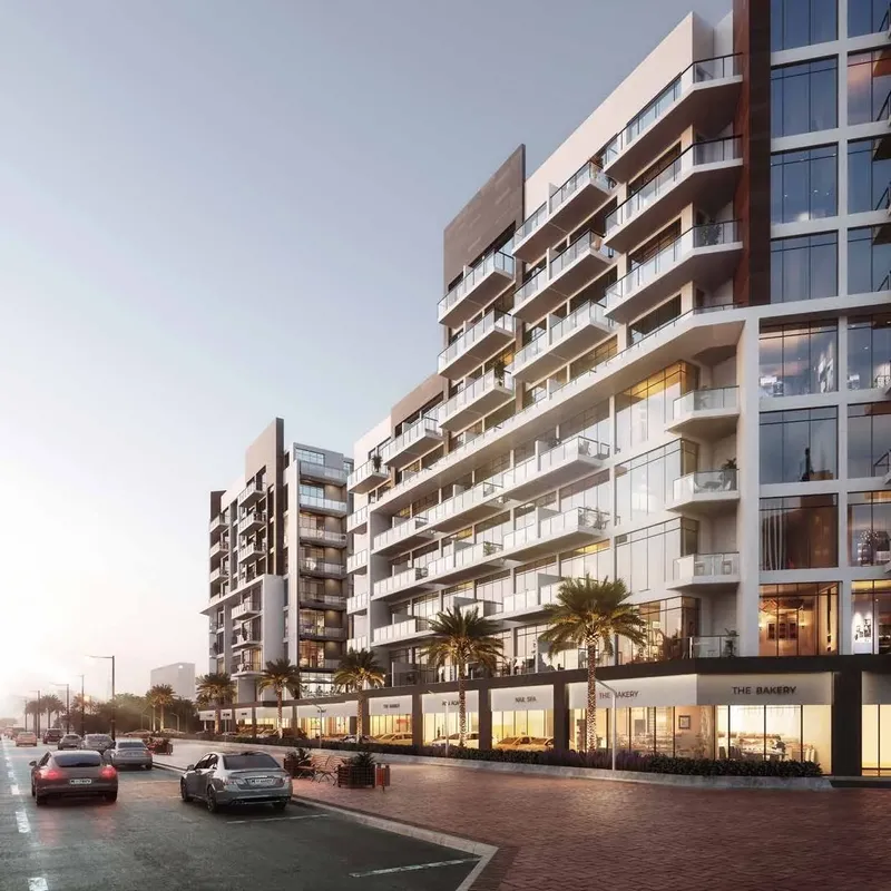 Exterior at Beach Oasis 1 and 2 in Dubai Studio City Dubai