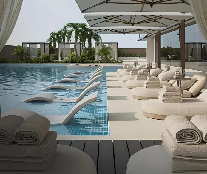 Pool Cabanas amenity image at Belle Vie