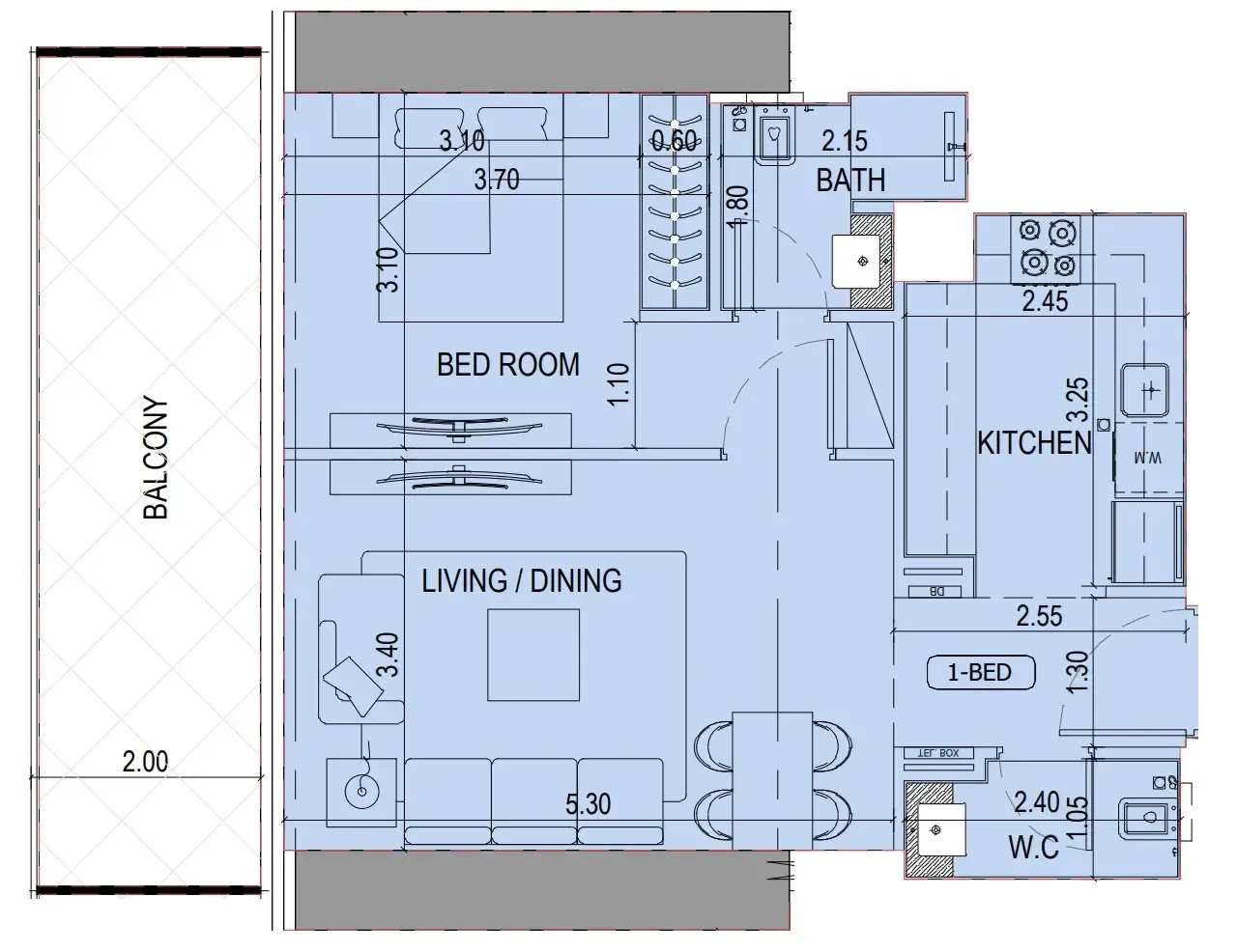 Binghatti Binghatti Sky Terraces floor plan
