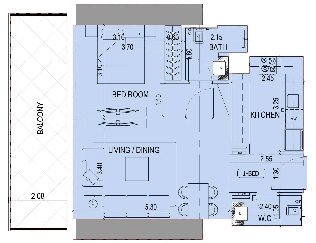 Binghatti Binghatti Sky Terraces floor plan