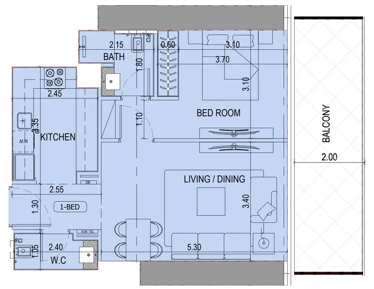 Binghatti Binghatti Sky Terraces floor plan