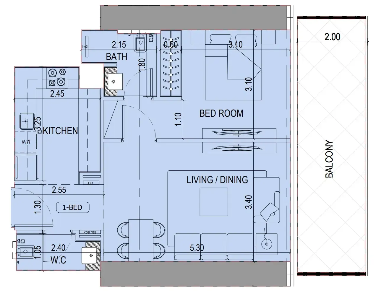Binghatti Binghatti Sky Terraces floor plan