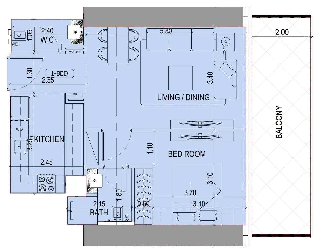 Binghatti Binghatti Sky Terraces floor plan
