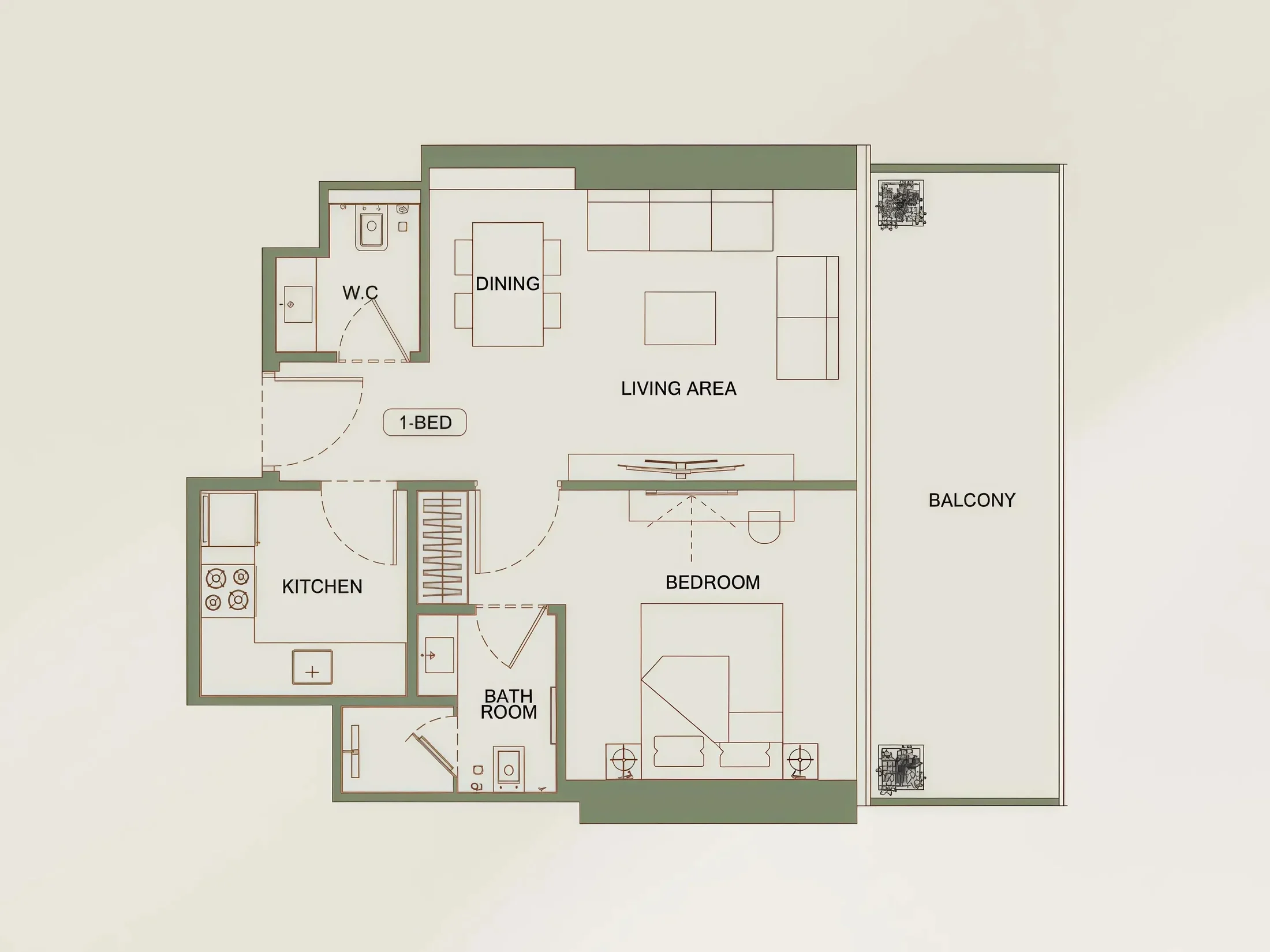 Binghatti Binghatti Vintage floor plan