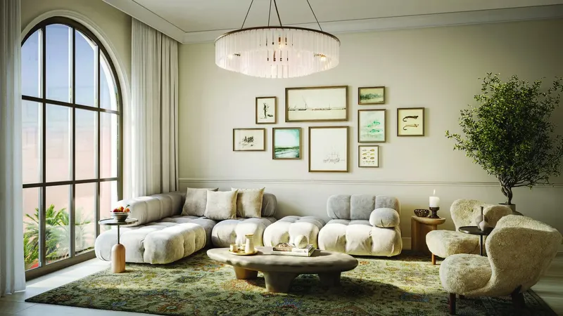 Interior at Bloom Living - Marbella in Abu Dhabi Abu Dhabi