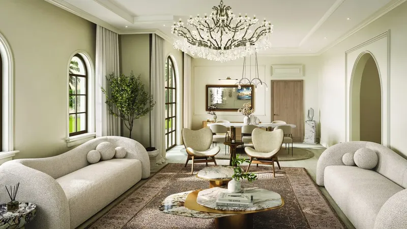 Interior at Bloom Living - Marbella in Abu Dhabi Abu Dhabi